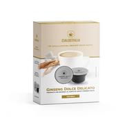 Cialdeitalia - Capsules Ginseng Doux et Délicat compatibles avec les machines Nescafé, boisson soluble aromatisée au ginseng doux, 192 capsules
