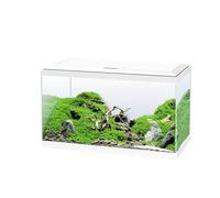 Ciano, Aquarium 60 Blanc, pour Poissons, Équipé d'un Filtre, Consommables, LED et Chauffage, 58L, Emballage Renforcé pour Envoi Web