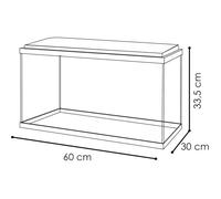 Ciano Aquarium CIANO 60L avec Filtre CF80, LED et Chauffage - Noir