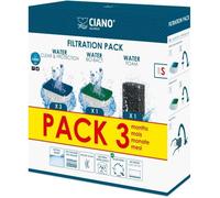 CIANO, Aquarium Consommables - Cartouches de Filtration de Rechange pour Filtre d'Aquarium- Pack 3 mois, Taille S - Eau Cristalline pour Poissons, Sans Impuretés et Sans Odeur - Nettoyage Efficace