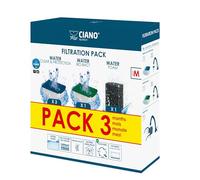 CIANO, Aquarium Consommables - Cartouches de Filtration de Rechange pour Filtre d'Aquarium- Pack 3 mois, Taille M - Eau Cristalline pour Poissons, Sans Impuretés et Sans Odeur - Nettoyage Efficace