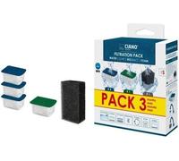 CIANO, Aquarium Consommables - Cartouches de Filtration de Rechange pour Filtre d'Aquarium- Pack 3 mois - Taille S