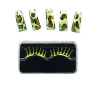 Ciao 79409 - Set faux cils et ongles vellutate animaux, sujets assortis