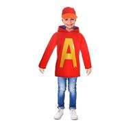 Ciao Alvin Chipmunks costume déguisement garçon original Alvinnn!!! (Taille 4-6 ans)