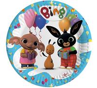 Ciao - Assiettes en carton compostables Bing (Ø 23 cm), 8 pièces 22-24 cm, multicolore, 22433