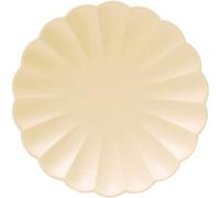 Ciao - Assiettes en papier FSC compostables (Ø20 cm), 8 pièces, jaune canarin diam 20, 34738