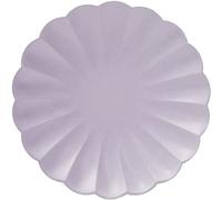 Ciao -Assiettes en papier FSC compostables (Ø20 cm), 8 pièces, violet lavande diam 20, 34736