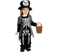 Ciao- Baby Skeleton squelette costume garçon (Taille 3-4 ans) avec Trick-or-Treat sac