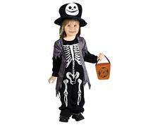 Ciao- Baby Skeleton squelette costume garçon (Taille 4-6 ans) avec Trick-or-Treat sac