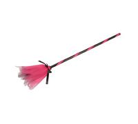Ciao- Balai de sorcière pour déguisement (85cm, détachable) avec Tulle Bicolore, Rose/Noir