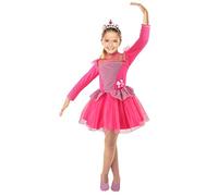 Ciao- Barbie Ballerina Princess Costume Robe déguisement Original Fille (Taille 5-7 Ans), Girls, 11660.5-7, Pink