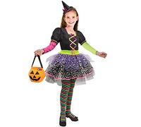 Ciao- Barbie Multicolor Witch sorcière Halloween Special Edition Costume Robe déguisement Original Fille (Taille 4-5 Ans), Girls, 11659.4-5, Years