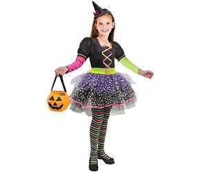 Ciao- Barbie Multicolor Witch sorcière Halloween Special Edition Costume Robe déguisement Original Fille (Taille 3-4 Ans), Girls, 11659.3-4