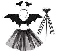 Ciao- Batty Petite Chauves-souris Bat kit de déguisement fille (ailes, baguette, tiare, jupe tutu)