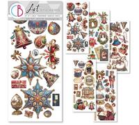 Ciao Bella Art Stickers - Lot de 5 feuilles adhésives transparentes non découpées (magasin de jouets)