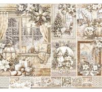 Ciao Bella Bloc de papier 30,5 x 30,5 cm - Papier cartonné double face 190 g/m² (saison hiver)