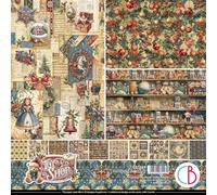 Ciao Bella Bloc de papier à motifs 30,5 x 30,5 cm - Papier cartonné 190 g/m² (magasin de jouets)