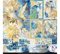Ciao Bella Bloc de papier indigo 30,5 x 30,5 cm 190 g/m²