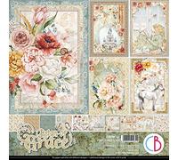 Ciao Bella Bloc de papier Motif règne de Grace 30,5 x 30,5 cm 190 g/m²