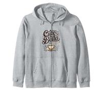 Ciao Bella Café Italien Art Vintage Esthétique Sweat à Capuche
