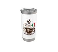 Ciao Bella Café Italien Vintage Espresso Graphique Gobelet isotherme en acier inoxydable double paroi