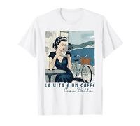 Ciao Bella Café Positano Côte Italienne Rétro Café Vélo T-Shirt