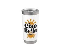 Ciao Bella Café Soleil Vintage Gobelet isotherme en acier inoxydable double paroi
