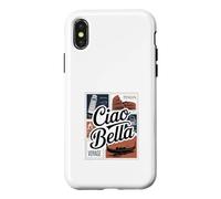Ciao Bella Carte Postale rétro Italienne Coque pour iPhone X/XS