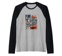 Ciao Bella Carte Postale rétro Italienne Manche Raglan