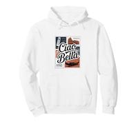 Ciao Bella Carte Postale rétro Italienne Sweat à Capuche
