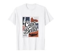 Ciao Bella Carte Postale rétro Italienne T-Shirt