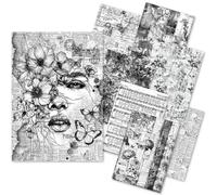 Ciao Bella Craftmix Meaningful Memories Lot de 8 feuilles de papier A5 (variété de papier et vélin)