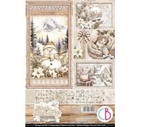 Ciao Bella Creative Bloc de papier cartonné double face A4 9 190 g/m² (saison hiver)