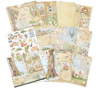 Ciao Bella Double-Sided Paper Pack 90lb 12"X12" 12/Pkg-Aesop's Fables, 12 Designs/1 Each -CBPM046