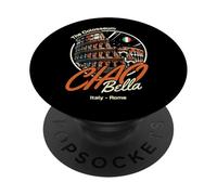Ciao Bella Drapeau du Colisée Italie Rome PopSockets PopGrip Adhésif