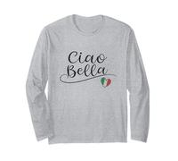 Ciao Bella Drapeau Italien Cœur Italie Design Souvenir Manche Longue
