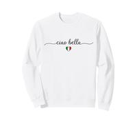 Ciao Bella Drapeau Italien Motif cœur Souvenir Italie Sweatshirt