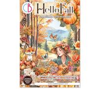 Ciao Bella Ephemera Book & Junk Journal pour loisirs créatifs, fabrication de cartes, scrapbooking et collage - Papier cartonné 140 g/m² (Hello Fall)