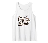Ciao Bella Espresso Italien Art Café Vintage Retro Débardeur
