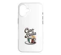 Ciao Bella Espresso Italien Tricolore Art Vintage Coque pour iPhone 16
