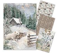 Ciao Bella Forest Tales Lot de feuilles de riz A4