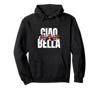 Ciao Bella Œil de Tigre Fierce Art Graphique Italien Sweat à Capuche