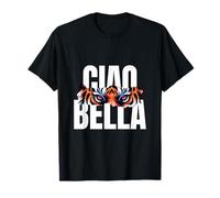 Ciao Bella Œil de Tigre Fierce Art Graphique Italien T-Shirt