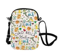 Ciao Bella Italia Inspire Sac à bandoulière italien Hello Goodbye Inspire Sac de voyage, Ciao Cb UK, INCHES