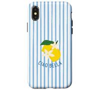 Ciao Bella Italian Summer Cute Lemons Coast Amalfi Coque pour iPhone X/XS