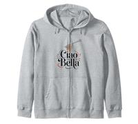 Ciao Bella Italie Pasta Vintage Art Sweat à Capuche