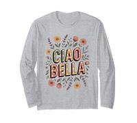 Ciao Bella Italy Floral Retro Minimaliste Garden Lover Flower Manche Longue