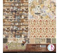 CIAO BELLA jeu de 7 papiers scrapbooking double face 30x30cm - Cabinet of curiosities