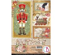 CIAO BELLA jeu de 8pcs 21x30cm papier scrapbooking double face - The Nutcracker