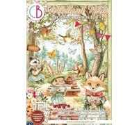 Ciao Bella Junk Journal & Ephemera Book Woodland Party A4 Papier à motifs Scrapbooking Cartes de vœux Emballages cadeau DIY